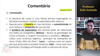 Aula 1 IntroduçãoPrólogo de Lucas  Parte 1 [upl. by Atiuqam656]