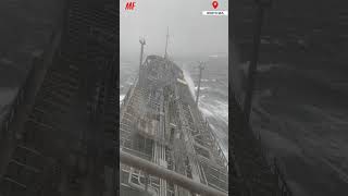 Oil Tanker CAUGHT IN HURRICANE [upl. by Entirb]