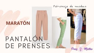 PANTALÓN CON PRENSES O PLIEGUES DAMA  Aprende Patronaje De Modas [upl. by Koblas]