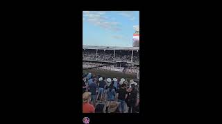 RANGELAND DERBY AT CALGARY STAMPEDE JULY 2024 🏁🐎💜🌸 derby horse race racing cowboy [upl. by Kcyrred904]