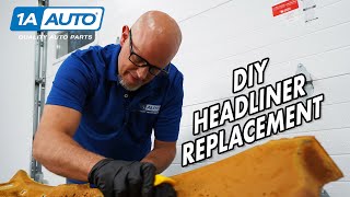 Saggy Ripped Headliner How to Replace the Headliner on Any Car or Truck [upl. by Naahs]