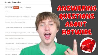 Rails Developer Answers Questions About Hotwire [upl. by Absa510]