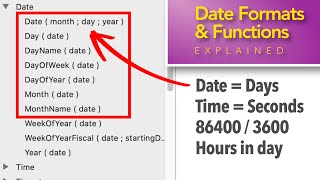 FileMaker Date Formats amp Functions [upl. by Lemire]