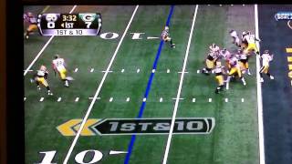 Ben Roethlisberger SuperBowl 45 interception pass [upl. by Wixted]