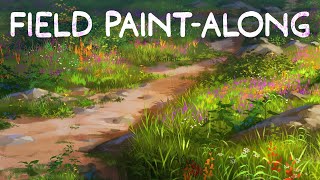 Field Painting Tutorial  Free Brushes [upl. by Amity]