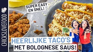 TACOS BOLOGNESE  CHICKSLOVEFOOD [upl. by Nuawad]