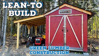 BUILDING A LEANTO WORKSHOP EXPANSION [upl. by Darrelle]