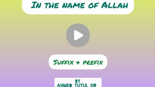 Suffix amp Prefix part 05 [upl. by Buna231]