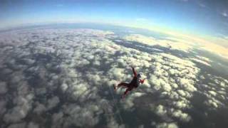 Instructor chases Student Skydiver to 2000 ft and pulls [upl. by Paton]