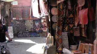 Morocco Marrakech Souk by day 1080 50p Full HD [upl. by Honeyman100]