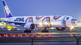 25 AWESOME LANDINGS and TAKEOFFS at NIGHT  Frankfurt Airport Plane Spotting [upl. by Beaston294]