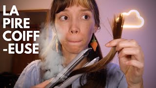 ASMR  La pire coiffeuse a ouvert un nouveau salon [upl. by Serene914]