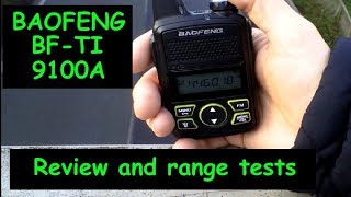 Baofeng T1 mini radio  446 Mhz PMR  2018 review [upl. by Ayekam]