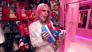 Jeffree Star Pink VAULT Closet Tour [upl. by Hyo726]