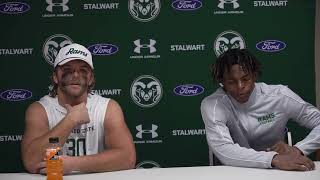 Colorado State Football Players Postgame Press Conference  Week 1 2024 [upl. by Amikahs206]