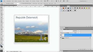 Easy4Meinfo  Photoshop  Briefmarken erstellen [upl. by Inimak]