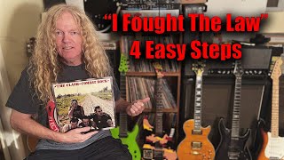 THE CLASH Learn I Fought The Law by The Clash in 4 Easy Steps [upl. by Asira]