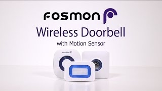 How to set up Fosmon WaveLink Wireless Doorbell with Motion Sensor [upl. by Sculley]