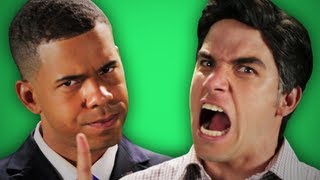 Epic Rap Battles Of History  Behind the Scenes  Barack Obama vs Mitt Romney [upl. by Leribag736]