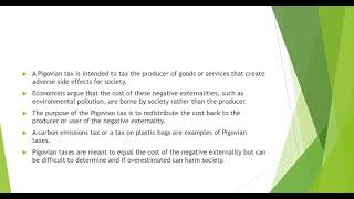 pigouvian tax [upl. by Aluk]