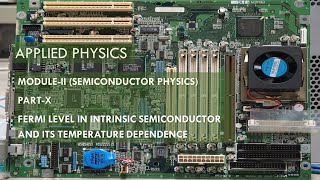 Fermi level in intrinsic semiconductor and its temperature dependence [upl. by Skell432]