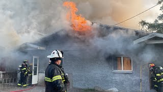 Fully involved Structure Fire With ExposuresExtensions Neosho Mo 672023 [upl. by Schlesinger]