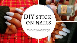 DIY stickon nails [upl. by Fital]