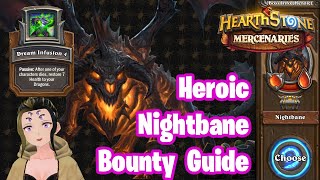 Heroic Nightbane Bounty Guide  Ysera Equipment Unlock  Hearthstone Mercenaries [upl. by Eilyr]