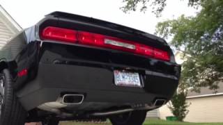 2013 Challenger RT stock exhaust vs resonator delete [upl. by Rhynd]