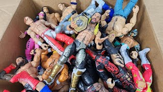 MASSIVE BOX FULL OF WWE ACTION FIGURES [upl. by Arrio353]