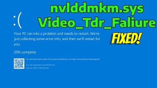 How To Fix Video TDR Faliure nvlddmkmsys in Windows 11 [upl. by Cort927]