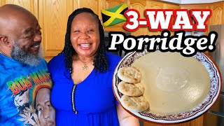 How to make THE BEST Jamaican 3Way Porridge  Deddys Kitchen [upl. by Uzial759]