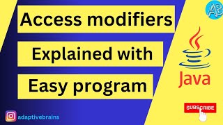 Java Program1 Mastering Access Modifiers [upl. by Llewoh]