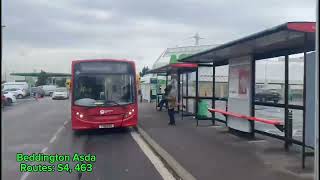 FRV Short S4 Route Visual New Croydon Extension Beddington Lane ➡️ Wilson’s School busspotting [upl. by Webster]