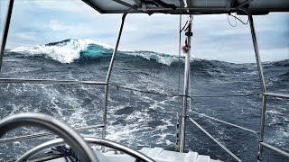 Biggest Waves Weve Ever Seen — DAY 10  North Atlantic Crossing — Sailing Uma Step 19210 [upl. by Zoba659]