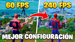 La MEJOR CONFIGURACIÓN para FORTNITE CAPITULO 3  SUBIR FPS QUITAR INPUT LAG y MEJOR DALTONISMO [upl. by Naxor]