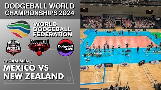 Mexico vs New Zealand  Foam Men  Dodgeball World Championships 2024 [upl. by Robinson284]