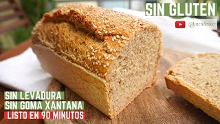 ✅ PAN SIN GLUTEN fácil y rápido SIN LEVADURA Método  Receta [upl. by Krilov132]