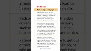 Bedsore Signs and Symptoms  decubitus ulcer pressure sore and pressure ulcer [upl. by Anitsej]