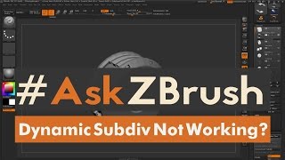 AskZBrush “I have Dynamic Subdivision active but it isnt effecting my model What should I do” [upl. by Minton]