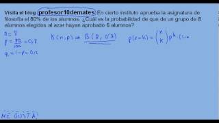 Distribución binomial 11 [upl. by Nehgem599]