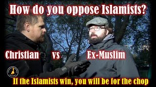 Ex Muslim debates on how to oppose Islamization speakerscorner islam christianity [upl. by Ihsar852]