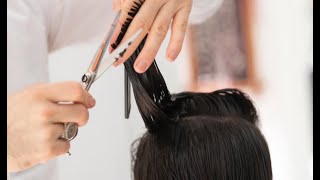 Medium Length Shag Layered Haircut Tutorial Full Step  Diamond Layered cut  Shape Concave Layers [upl. by Donalt]