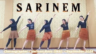 SARINEM  Line Dance  Choreo  Herman Baso INA  Kartika Studio [upl. by Niret288]