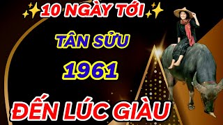 SỰ THẬT BẤT NGỜ 10 NGÀY TỚI  TÂN SỬU 1961 GẶP THỜI ĐỔI ĐỜI  PHẤT LÊN NHƯ VŨ BÃO  HẾT KHỔ GIÀU TO [upl. by Nirej]