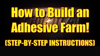 Fallout 4 How to Build an Adhesive Farm Stepbystep Tutorial on Farming UNLIMITED Adhesive [upl. by Iaras]