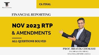 FR RTP Nov 23 Imp  Amendments amp Detailed Question Solving [upl. by Enomes]