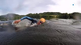 Dans le PuydeDôme plus de 400 participants au triathlon du lac dAydat [upl. by Blessington]