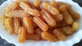 Bamieh Shirini recipe  طرز تهیه شیرینی بامیه [upl. by Rehpotsihc]