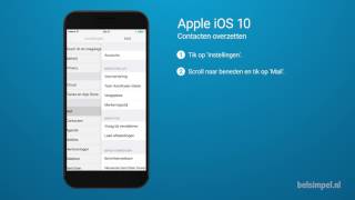 Tips amp Tricks  Apple iPhone Contacten overzetten iOS 10 [upl. by Hance]